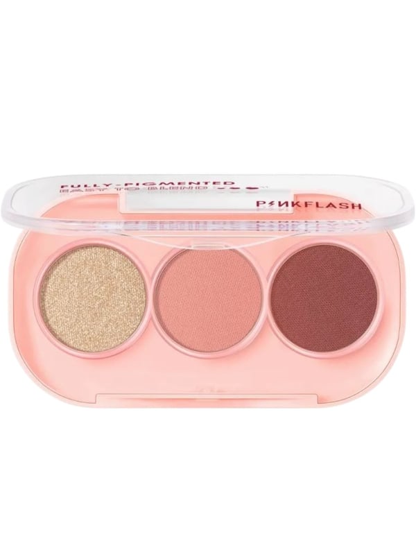 Pink Flash Eyeshadow Trio PK01 PF-E23 Soft Blendable Powder