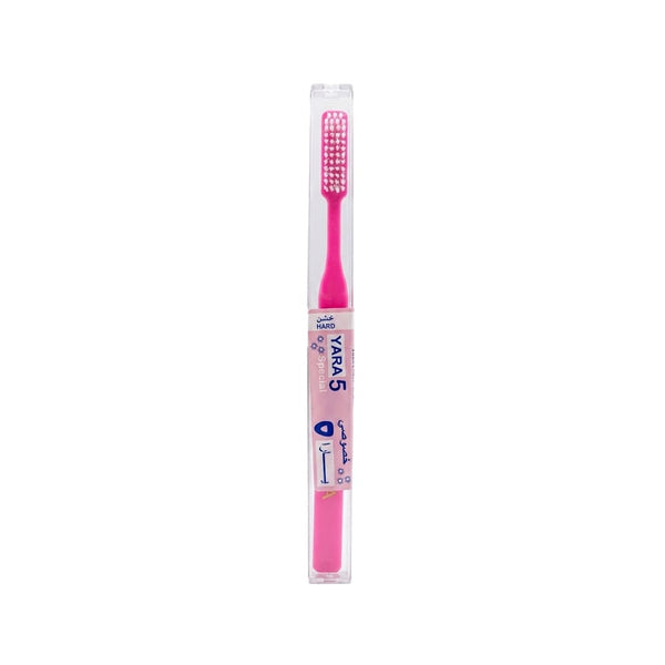 Yara Hard Toothbrush Firm Bristles Ergonomic Handle