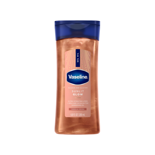 Vaseline Sunlight Glow Body Oil Gel Moisturizer Vanilla & Cocoa Scent 200ml