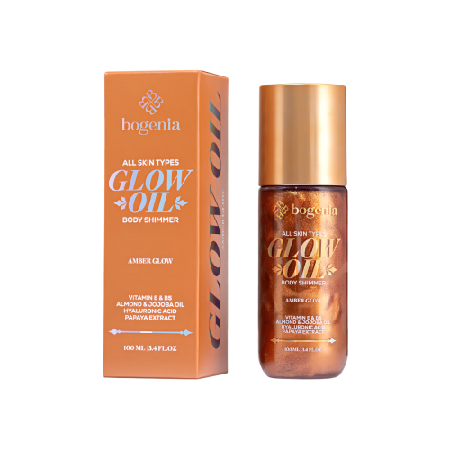 Bogenia Amber Glow Body Oil and Illuminator, Radiant Finish, 100ml