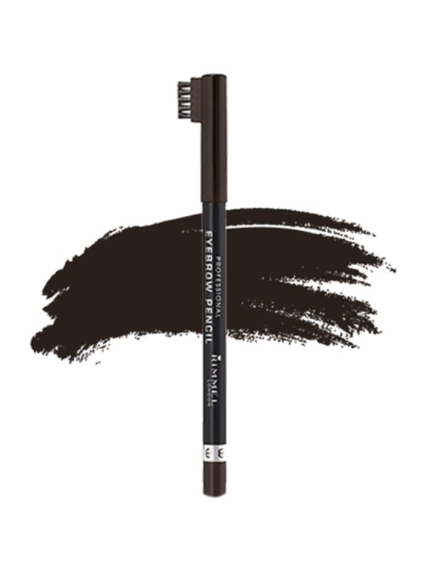 Rimmel London Professional Brow Pencil with Brush Black Brown 004