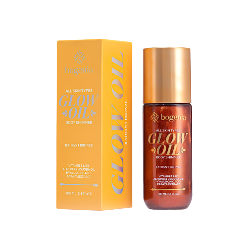 Bogenia Radian Bronze Body Oil & Illuminator, Shimmer Finish, 100ml