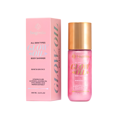 Bogenia Rose Radiance Body Oil & Illuminator Pink Glow 100ml