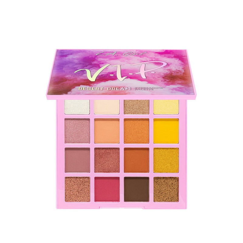 L.A. Girl VIP Desert Dream Eyeshadow Palette Matte Metallic 16 Colors