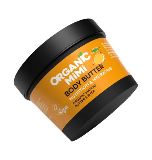 Organic Mimi Body Butter Shea & Mango Butter Extracts Rich Moisturizing 100ml