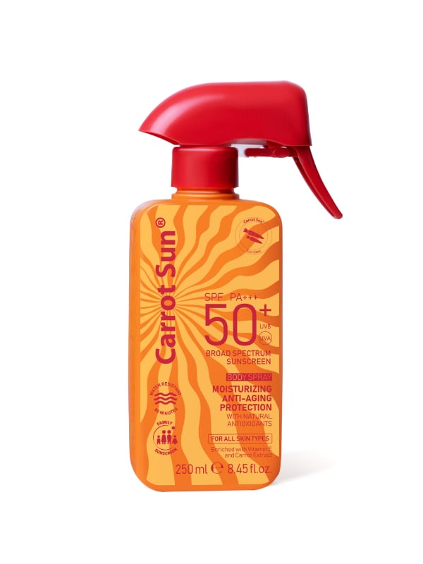 Carrot Sun Family Sunscreen Spray SPF 50+ Broad Spectrum PA+++ Water-Resistant 250 ml