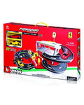 Bburago Ferrari Parking Garage Playset With 2 Cars, 1:43 Scale