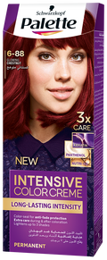 Palette Intensive Color Creme Hair Dye 6-88 Glowing Chestnut with Care Mask