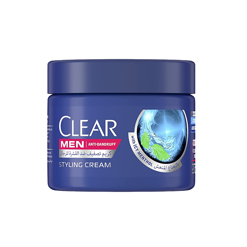 Clear Cool Sport Menthol Styling Hair Cream, Refreshing Mint, 275ml
