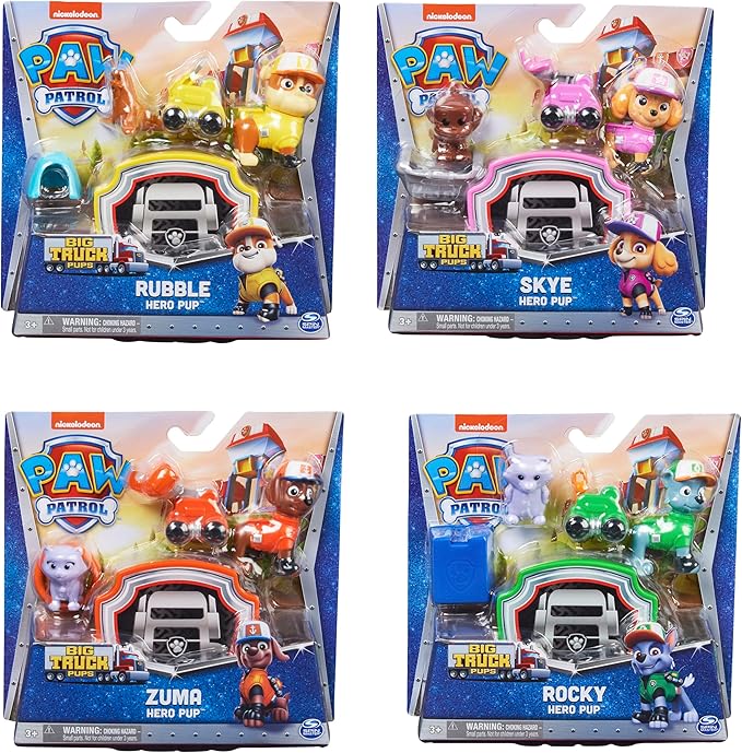 PAW Patrol Big Truck Pups Rocky Hero Action Figure with Rescue Drone, Control Pod & Accessories