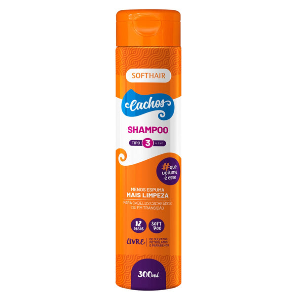 Soft Hair Curl Shampoo Type 3 Sulfate-Free Moisturizing Formula with 12 Oils 300 ml