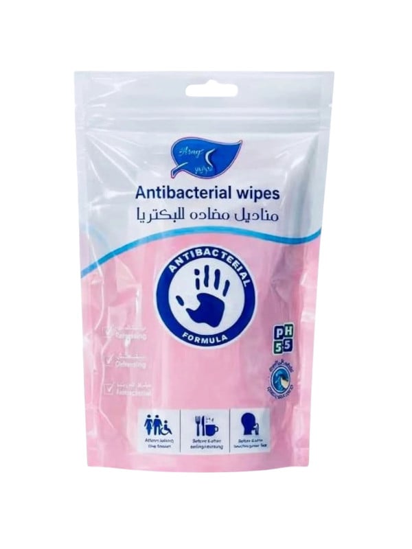 Al Arayes Antibacterial Wipes Rose Scent