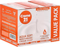 Creme 21 Aqua Soft Moisturising Cream Soap Pro-Vitamin B5 Rose Water 3+1 Pack, 125 g Each