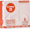 Creme 21 Aqua Soft Moisturising Cream Soap Pro-Vitamin B5 Rose Water 3+1 Pack, 125 g Each