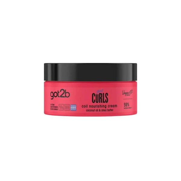 Got2b Curly Nourishing Cream, Shea Butter and Coconut Oil, 200 ml