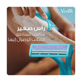 Gillette Simply Venus 2 Disposable Razors for Women, 2-Blade Design, MoistureRich Strip, 4 Pieces