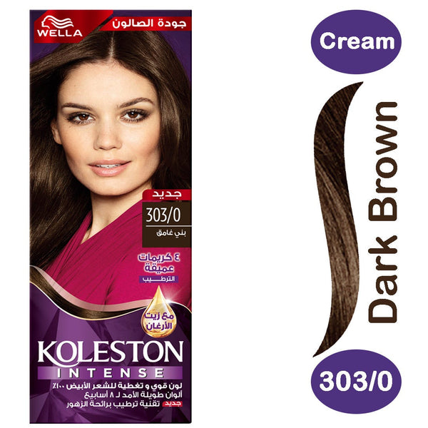 Koleston Intense Hair Color Cream Grey Coverage Dark Brown 303/0
