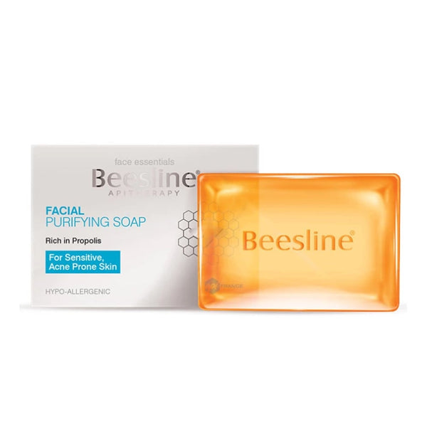 Beesline Propolis Facial Purifying Soap Vegetable Cleansing Bar for Sensitive and Blemish-Prone Skin, 85 g