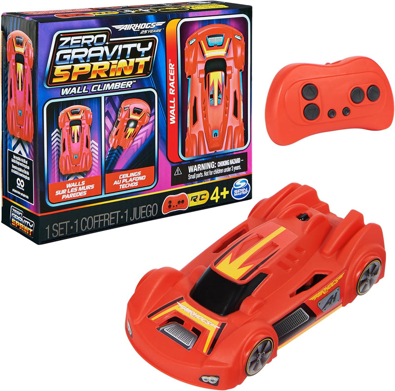 Air Hogs Zero Gravity Laser Remote Control Wall-Climbing Car, Red
