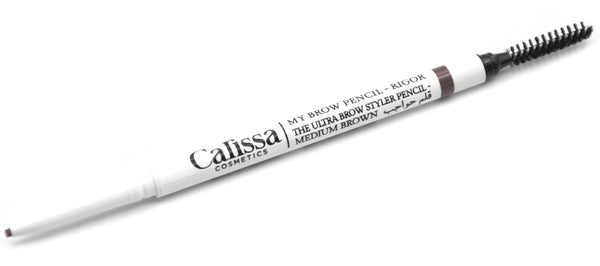 Carisaa Ultra Brow Pencil Dual-Ended Vitamin E Medium Brown 1 Pc