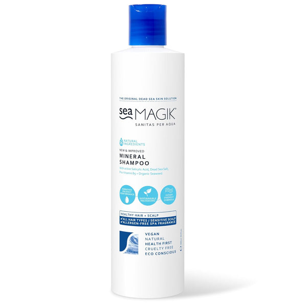 Sea Magik Mineral Shampoo Liquid Scalp Purifying Formula Dead Sea Minerals 300ml