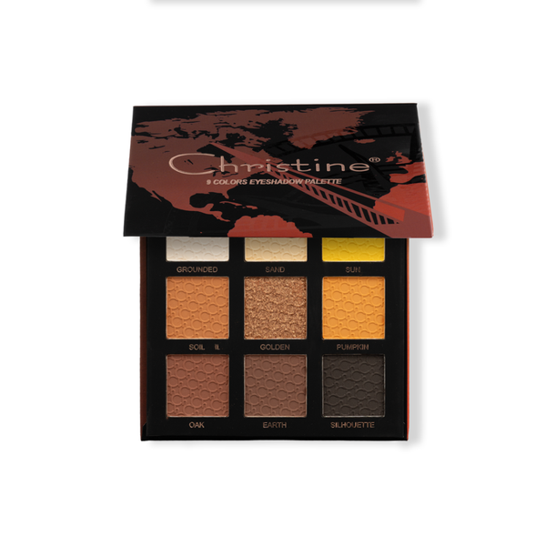 Christine Eyeshadow Palette 9 Colors Rich Blendable Formula