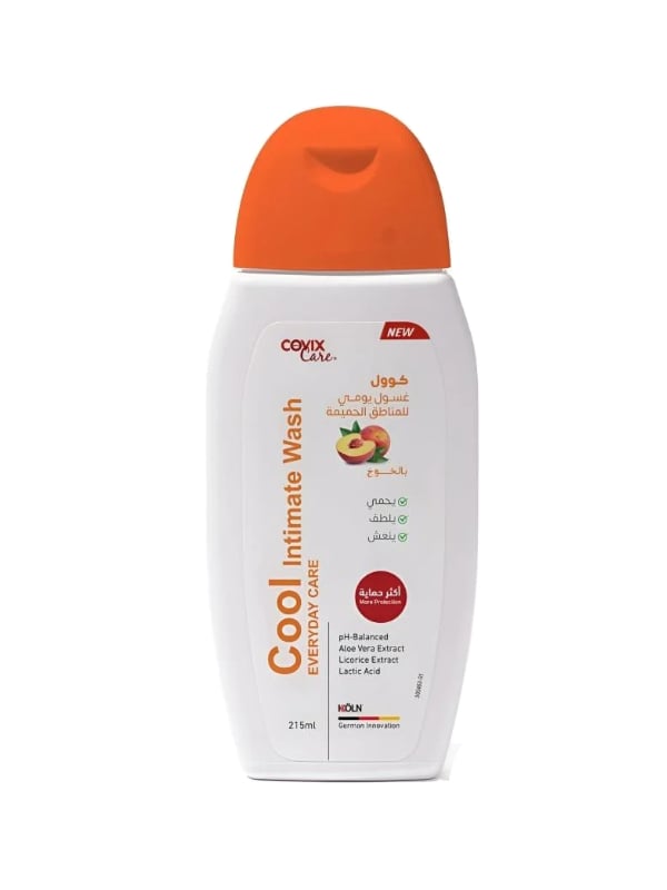 Covix Care Cool Intimate Daily Wash Peach Scent pH-Balanced 215ml