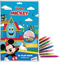 Disney Mickey XL Play Pack Grab & Go Activity Kit, Coloring Book, Crayons, Stencil, Stickers, Ages 3+