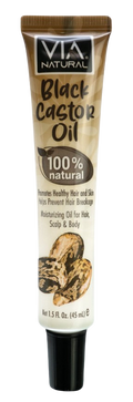Via Natural Black Castor Oil Ultra Care Moisturizing Hair and Skin Oil