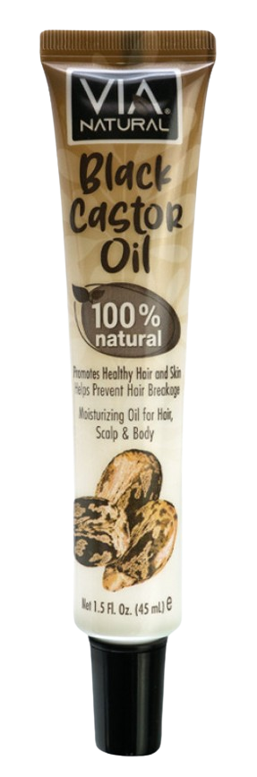 Via Natural Black Castor Oil Ultra Care Moisturizing Hair and Skin Oil