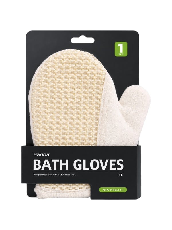 Bath Loofah Exfoliating Body Scrubber with Side Handles BK25-163
