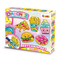 Craze Diamondz Keychain Set DIY Diamond Painting Craft Kit, 5 Pendants