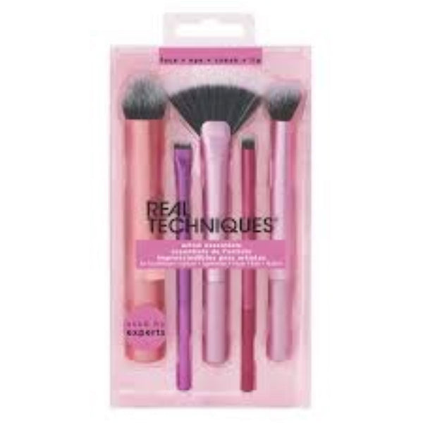Real Techniques Ultimate Base Brush Set 1574 Synthetic Bristles Foundation Concealer Sponge 3 Pieces