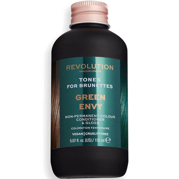 Revolution Haircare Brunette Tones Hair Colouring Cream Green Envy 150ml