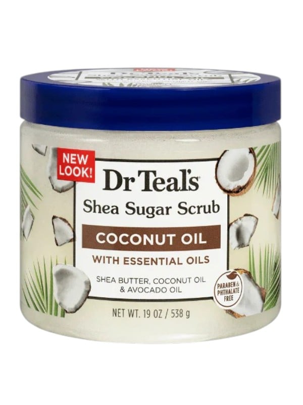 Dr. Teal's Shea Sugar Body Scrub with Coconut Oil, Shea Butter and Epsom Salt