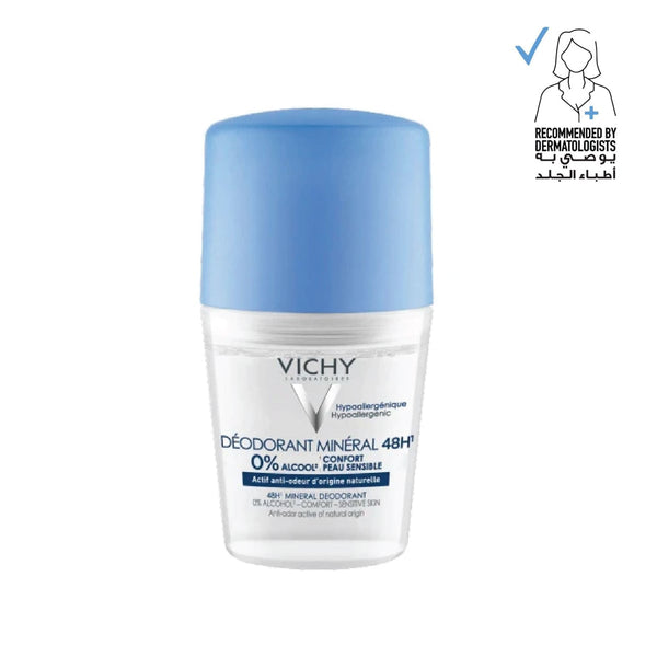 Vichy Mineral Deodorant Spray Aluminum-Free 48-Hour Protection Zinc Gluconate 50ml
