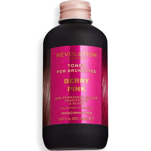 Revolution Haircare Brunette Tones Hair Colouring Cream Berry Pink 150ml