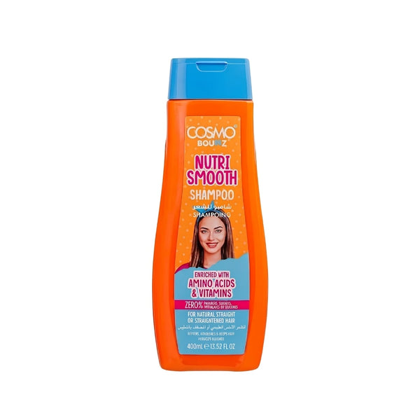 Cosmo Bounce Nutri-Smooth Shampoo Amino Acids & Vitamins Naturally Smooth Hair 400ml