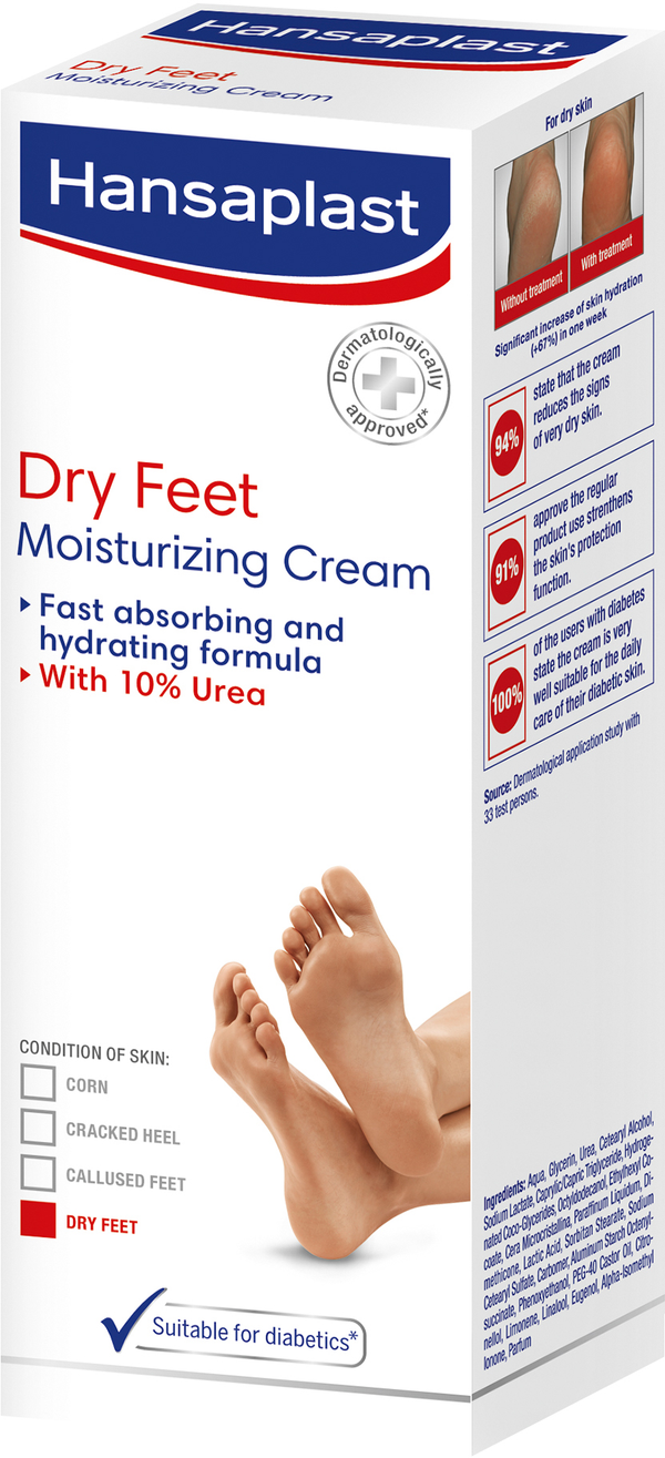 Hansaplast Dry Foot Moisturizing Cream 10% Urea 100 ml