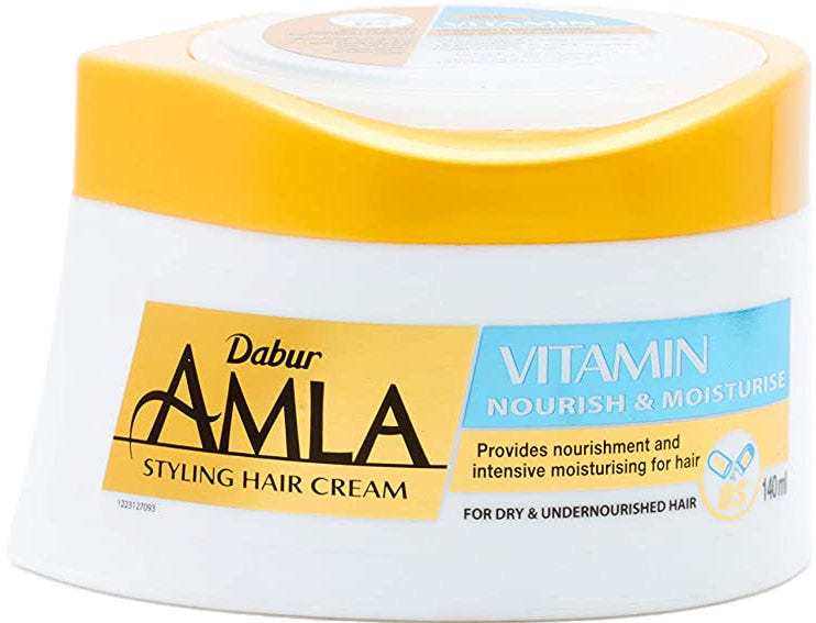 Dabur Amla Hair Cream Moisturising Coconut Olive Amla Almond Aloe Vera 125/140 ml