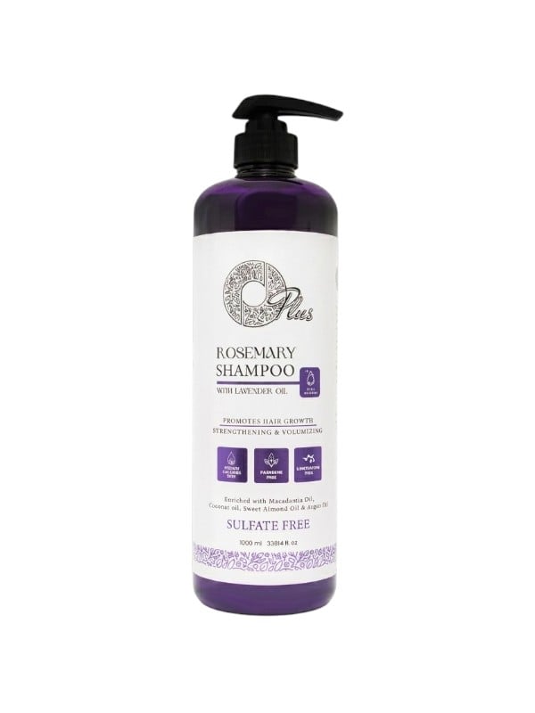 O-Plus Rosemary & Lavender Shampoo Sulfate-Free Nourishing Formula 1000ml