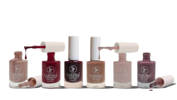 Carissa Cosmetics Nail Polish Set Quick-Dry Finish 6 Pieces No. 4 Breeze