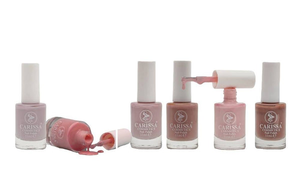 Carissa Cosmetics Nail Polish Set, Quick-Dry Rich Color, 6 Pieces, No. 5 Summer