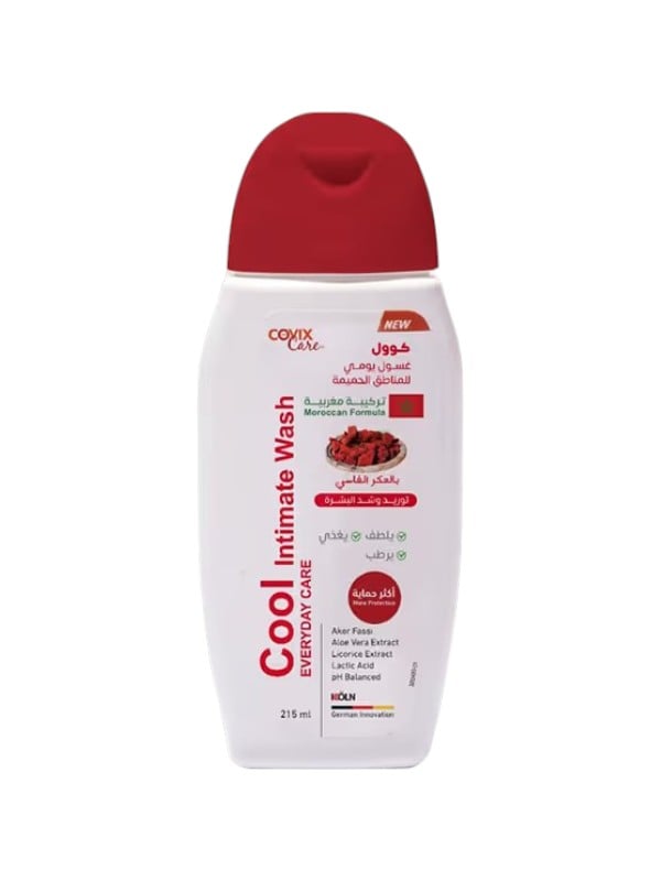 Covix Cool Daily Intimate Care Wash Lactic Acid Aloe Vera Fassi Oud 215 ml
