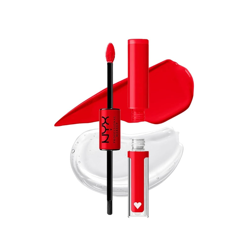 NYX Rouge Liquid Lipstick High-Shine Top Gloss 17 Rebel in Red