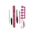 Jackie 7-Piece Nail and Foot Care Set Pink