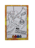 Marvel Spider-Man Super Poster Activity Set, 4 Posters and 5 Washable Markers, Ages 3+