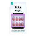 Luca A6 Acrylic Artificial Nails Oval Shape Ombre Color