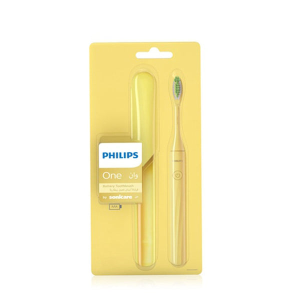 Philips One Battery Electric Toothbrush Sonicare Technology Mango with Travel Case