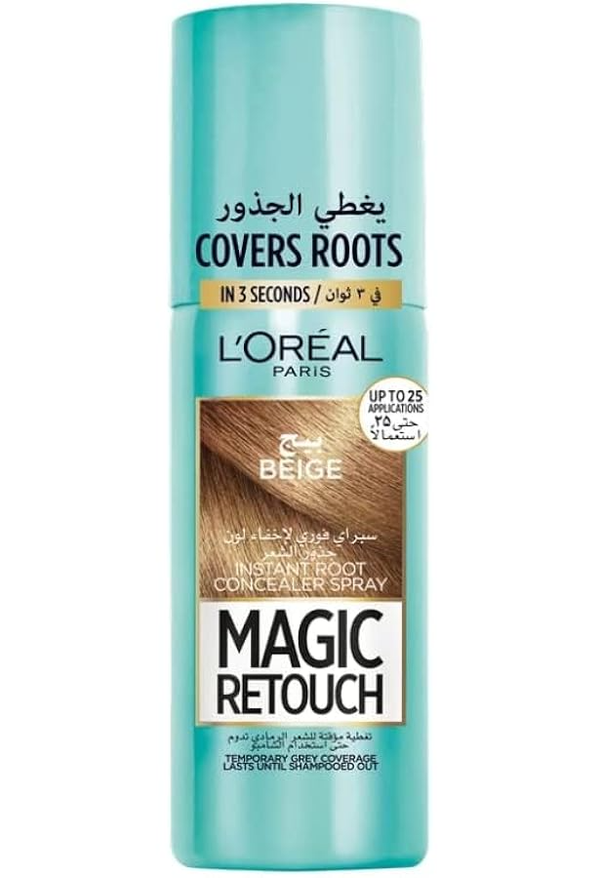 L'Oreal Paris Magic Retouch Spray Hair Color, Dark Blonde, Beige